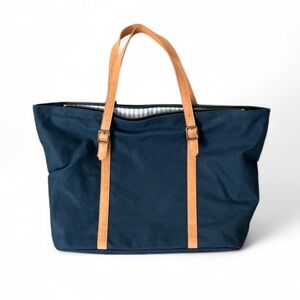 Navy and Tan NWOT Tote Bag